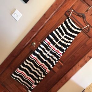 Brand New Red, White &Blue halter maxi dress